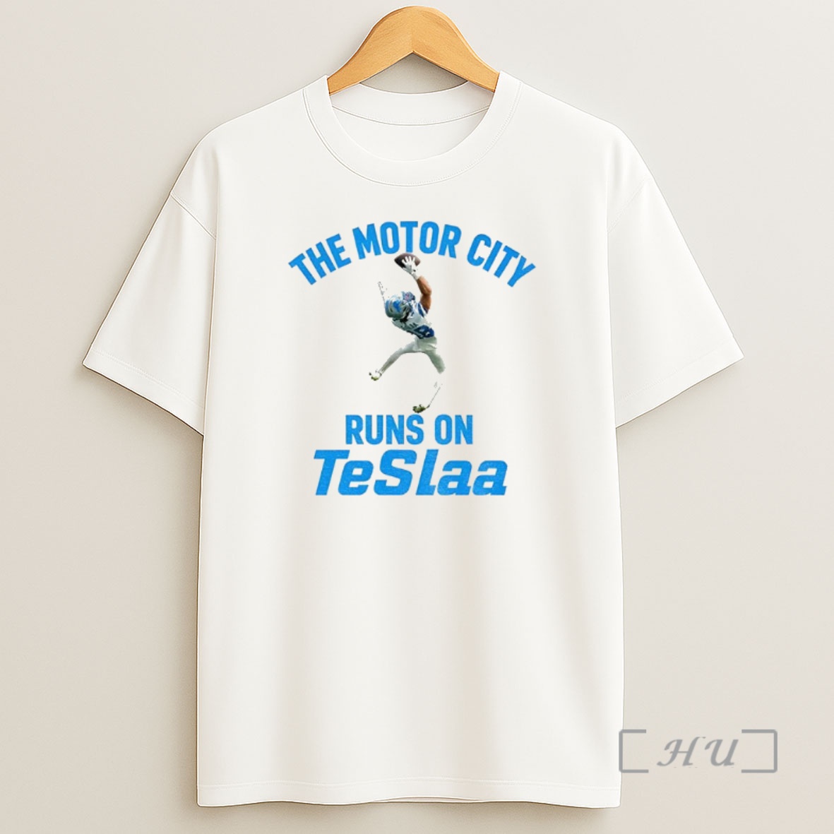 Officials The Motor City Runs On Teslaa Detroit Lions Premium Shirt Sweatshirt Tee