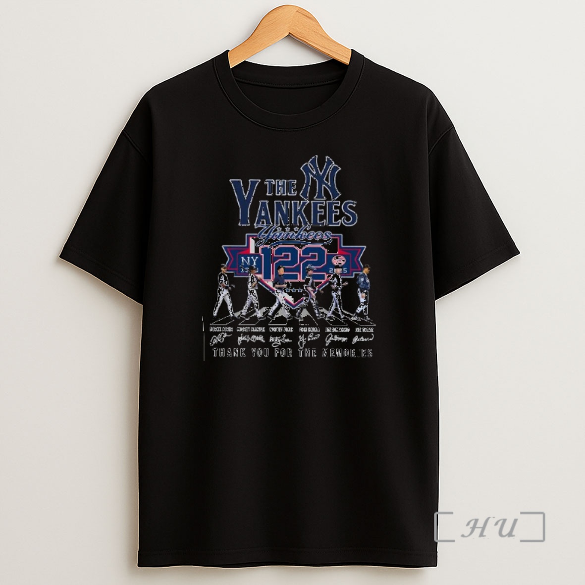Officials The New York Yankees 122 Years Signature Thank You For The Memories Premium Shirt Sweatshirt Tee