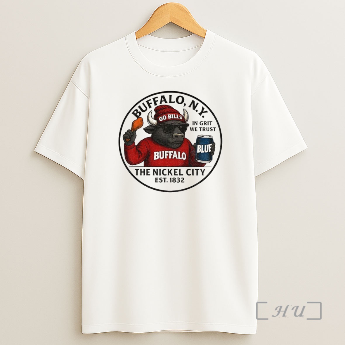 Officials The Nickel City Buffalo Ny In Grit We Trust Buffalo Bills Mascot Nfl Football Premium Shirt Sweatshirt Tee