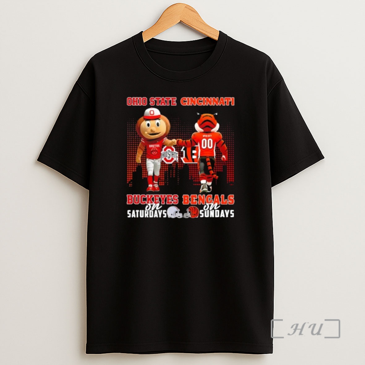 Officials The Ohio State Buckeyes On Saturday And Cincinnati Bengals On Sundays Mascots College Premium Shirt Sweatshirt Tee