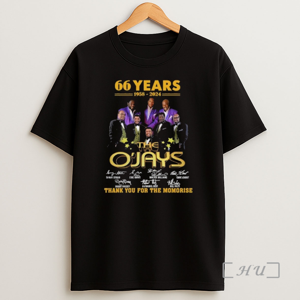 Officials The Ojays 66 Years 1958 2024 Thank You For The Memories Signatures Premium Shirt Sweatshirt Tee