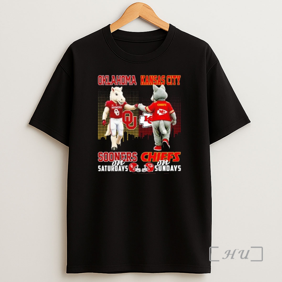 Officials The Oklahoma Sooners On Saturdays And Kansas City Chiefs On Sundays Mascots College Premium Shirt Sweatshirt Tee