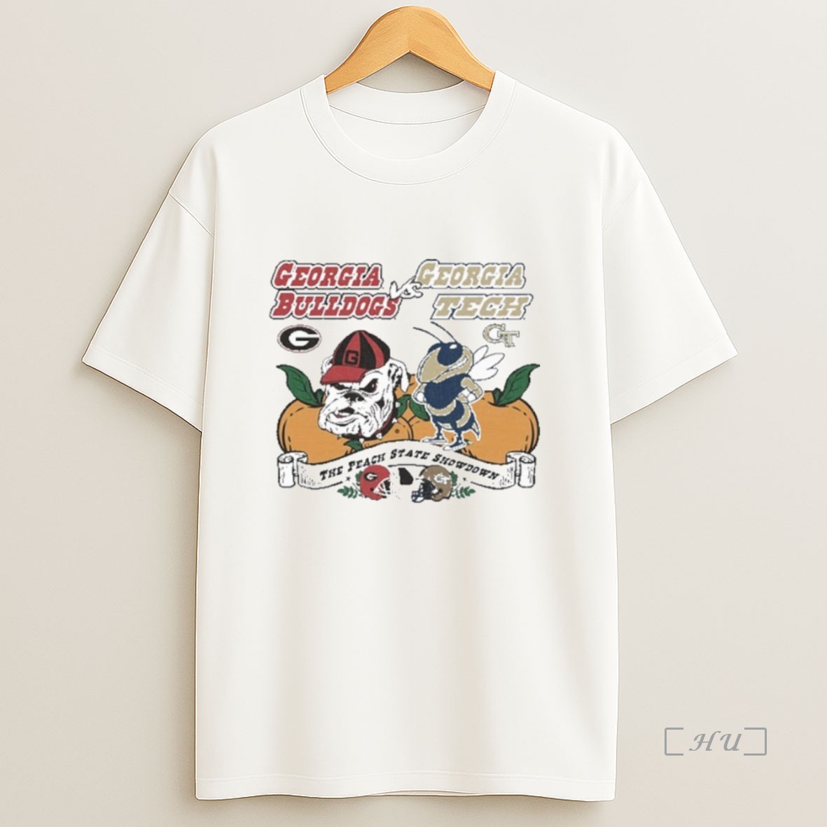Officials The Peach State 2025 Georgia Tech Vs Georgia Mascot Premium Shirt Sweatshirt Tee