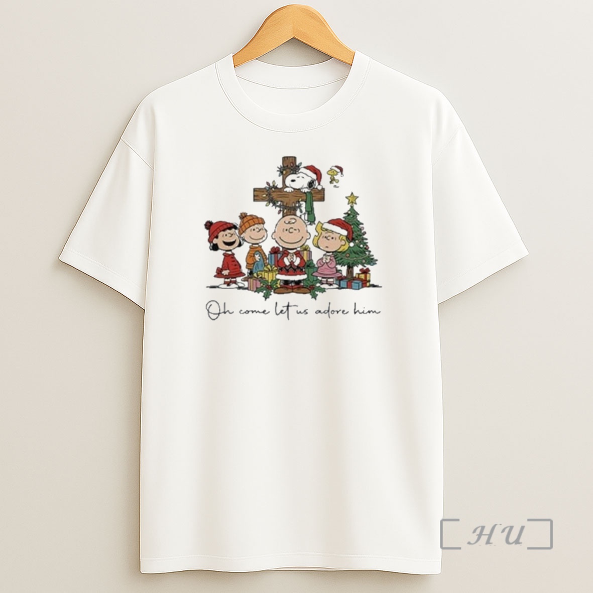 Officials The Peanuts Christmas Christian Oh Come Let Us Adore Him Premium Shirt Sweatshirt Tee