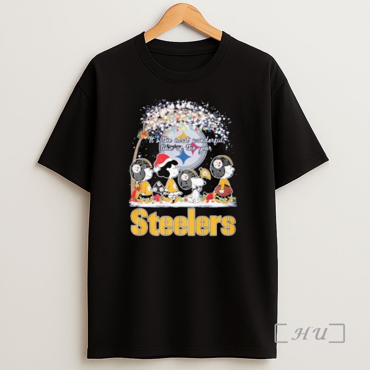 Officials The Peanuts Christmas Its The Most Wonderful Time Of The Year Pittsburgh Steelers Premium Shirt Sweatshirt Tee