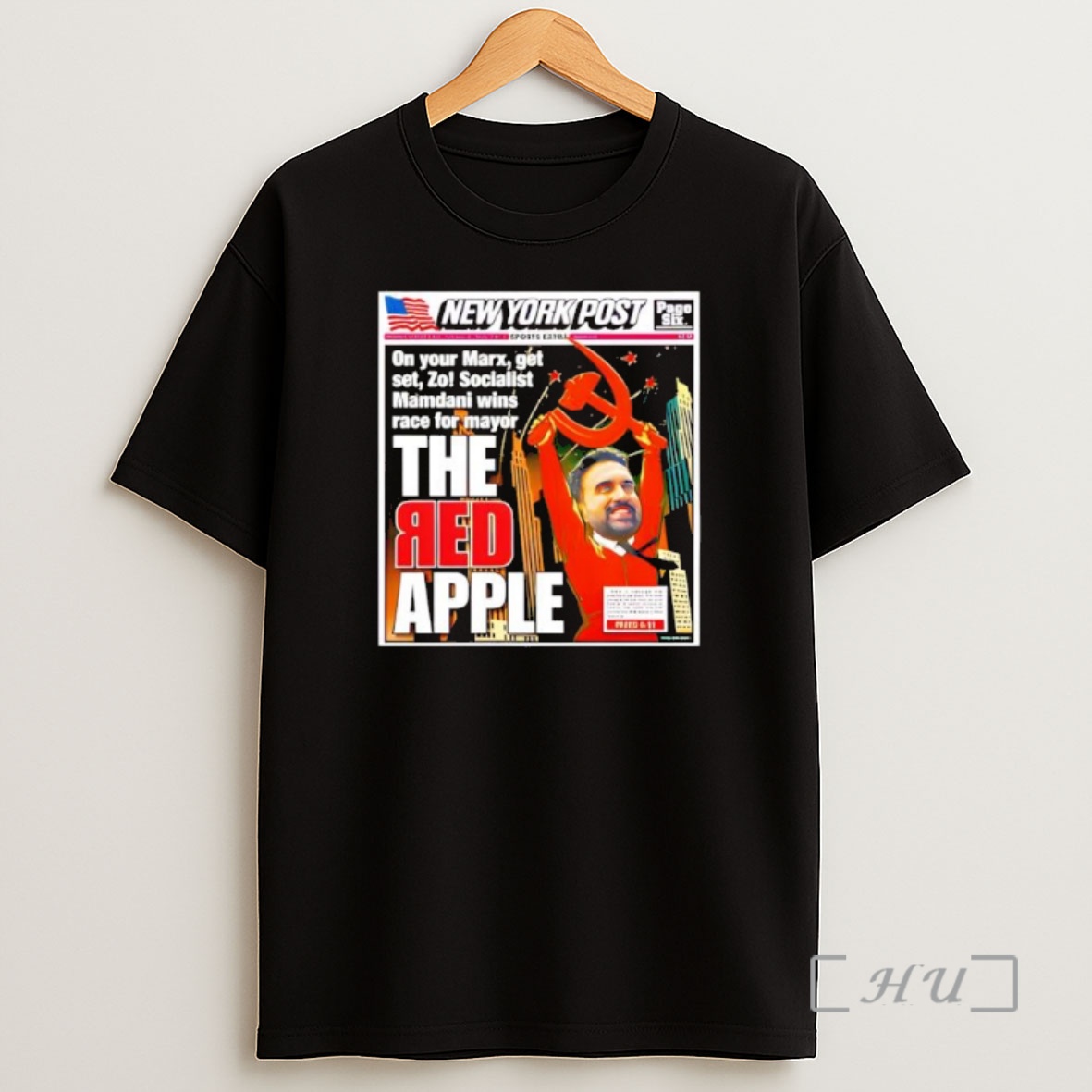 Officials The Red Apple New York Post Zohran Mamdani Premium Shirt Sweatshirt Tee