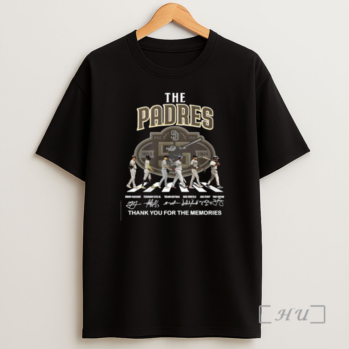 Officials The San Diego Padres Baseball Team Thank You For The Memories Signatures Premium Shirt Sweatshirt Tee