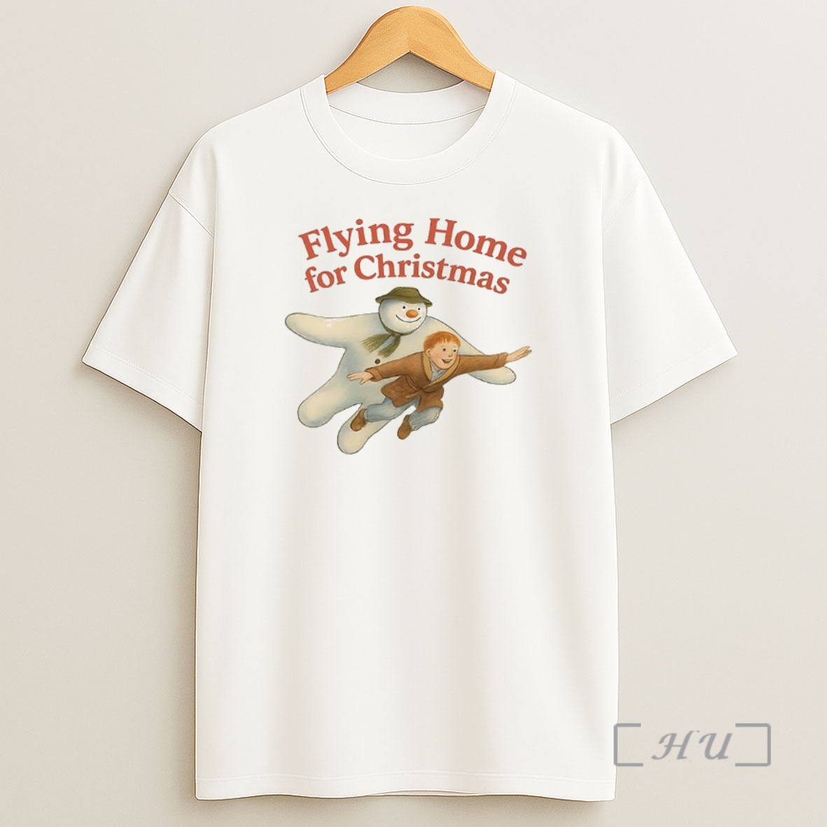 Officials The Snowman Flying Home For Christmas Premium Shirt Sweatshirt Tee