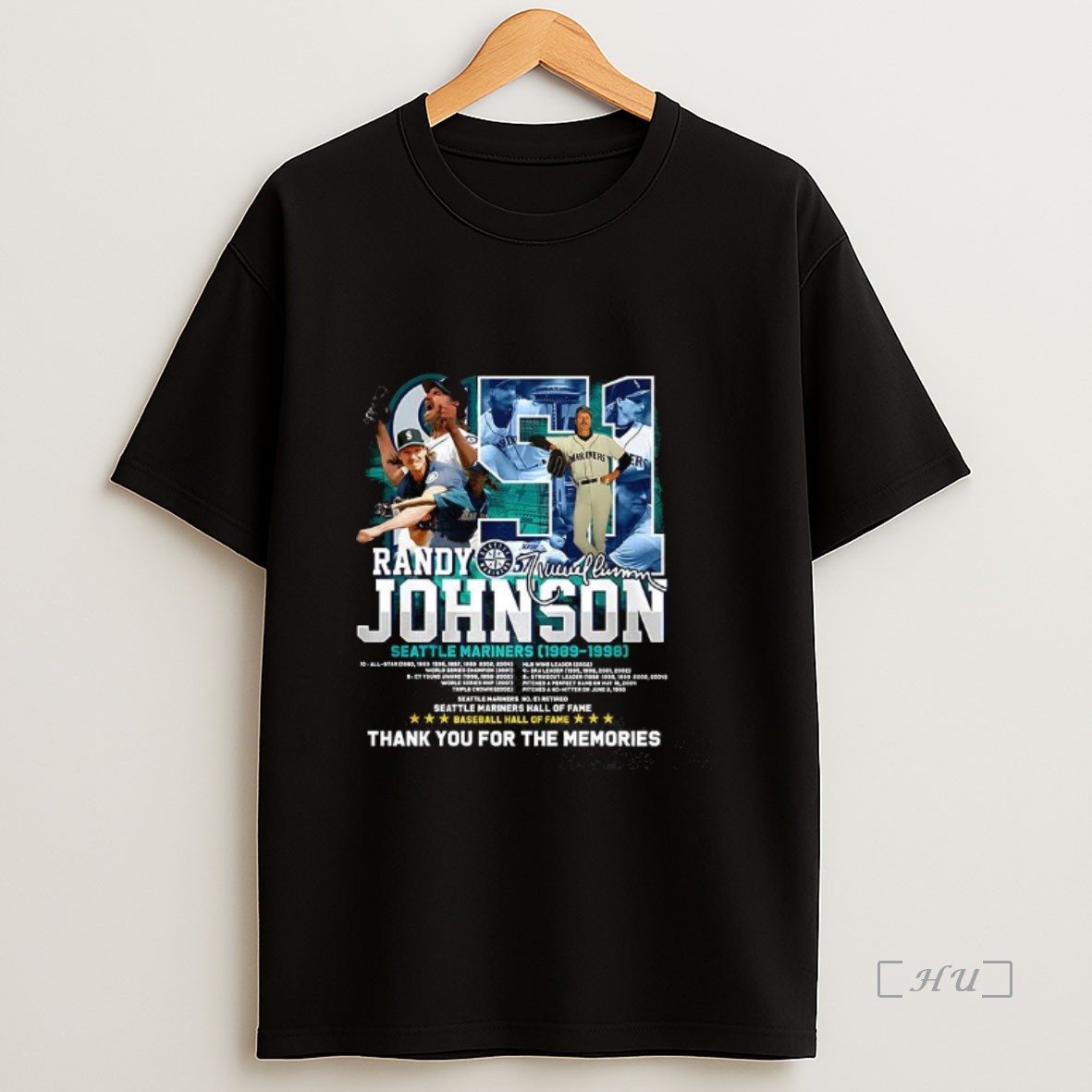 Officials The Suprandy Johnson Seattle Mariners 1989 1998 Signature Premium Shirt Sweatshirt Tee
