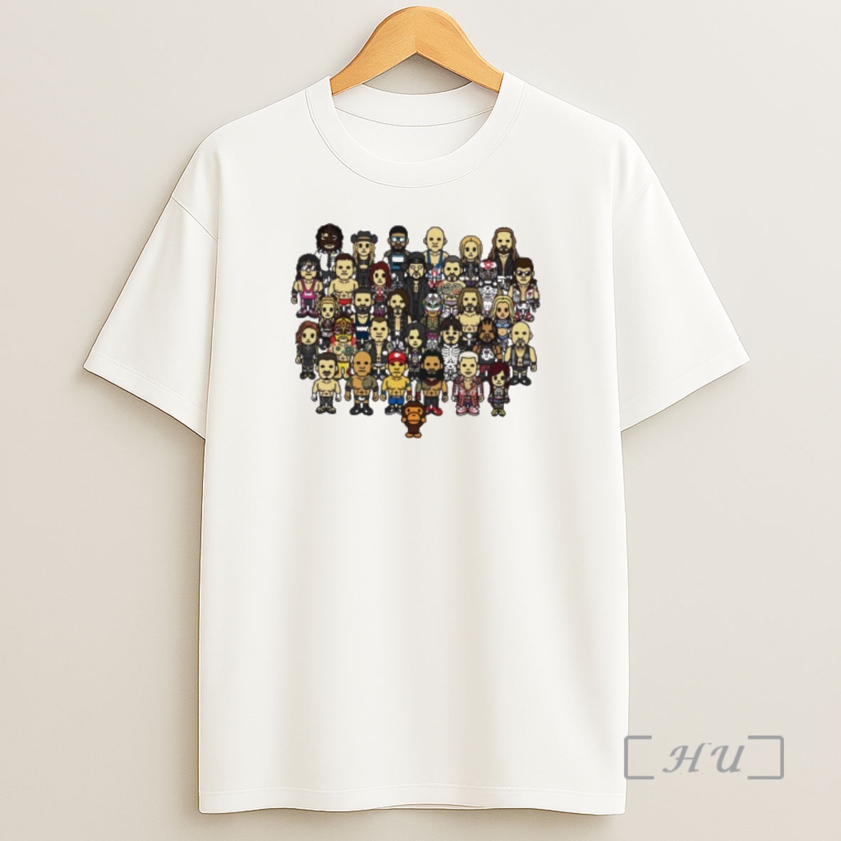 Officials The Undertaker John Cena Brock Lesnar Aj Styles Wwe Roster Chibi Premium Shirt Sweatshirt Tee
