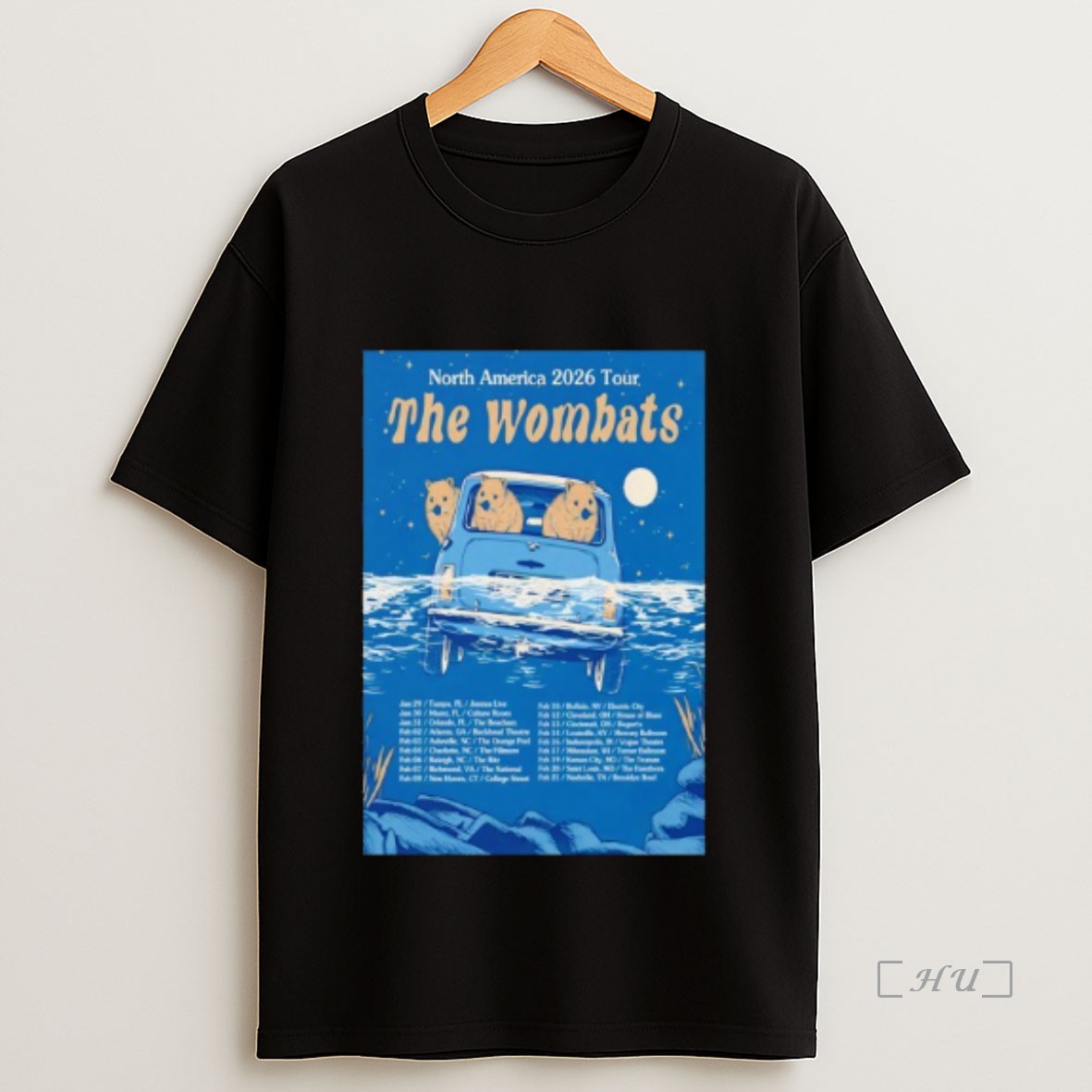Officials The Wombats North America 2026 Shows Premium Shirt Sweatshirt Tee