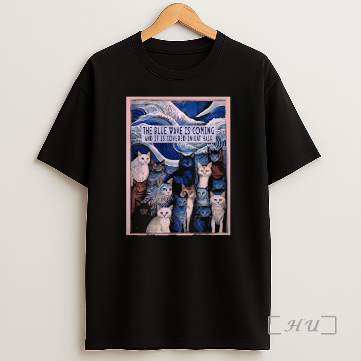 Officials The Blue Wave Is Coming And It Is Covered In Cat Hair Premium Shirt Sweatshirt Tee