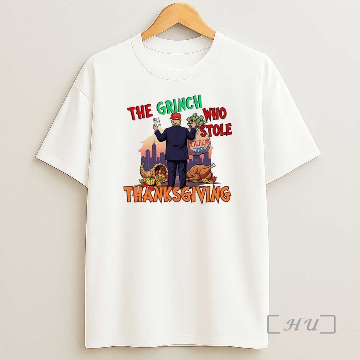 Officials The Grinch Stole Thanksgiving Trump Premium Shirt Sweatshirt Tee