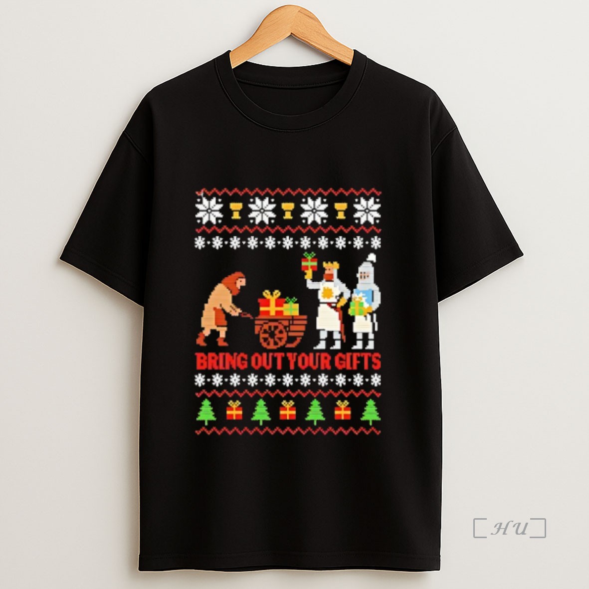 Officials The Holy Grail Bring Out Your Gifts Ugly Christmas Premium Shirt Sweatshirt Tee