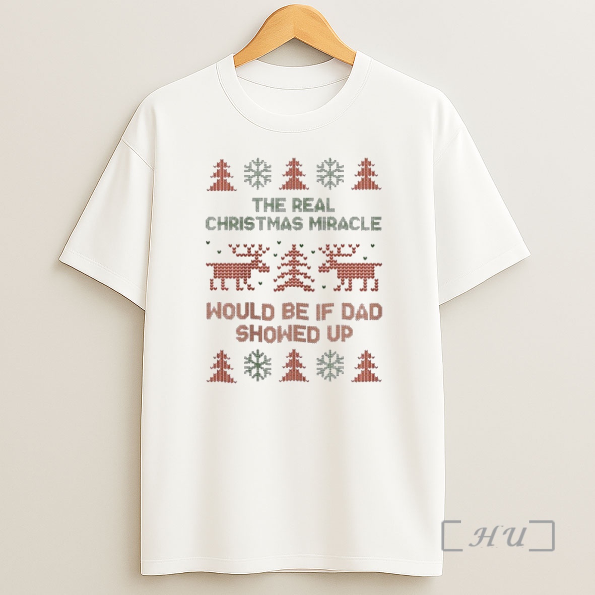 Officials The Real Christmas Miracle Would Be If Dad Showed Up Ugly Premium Shirt Sweatshirt Tee