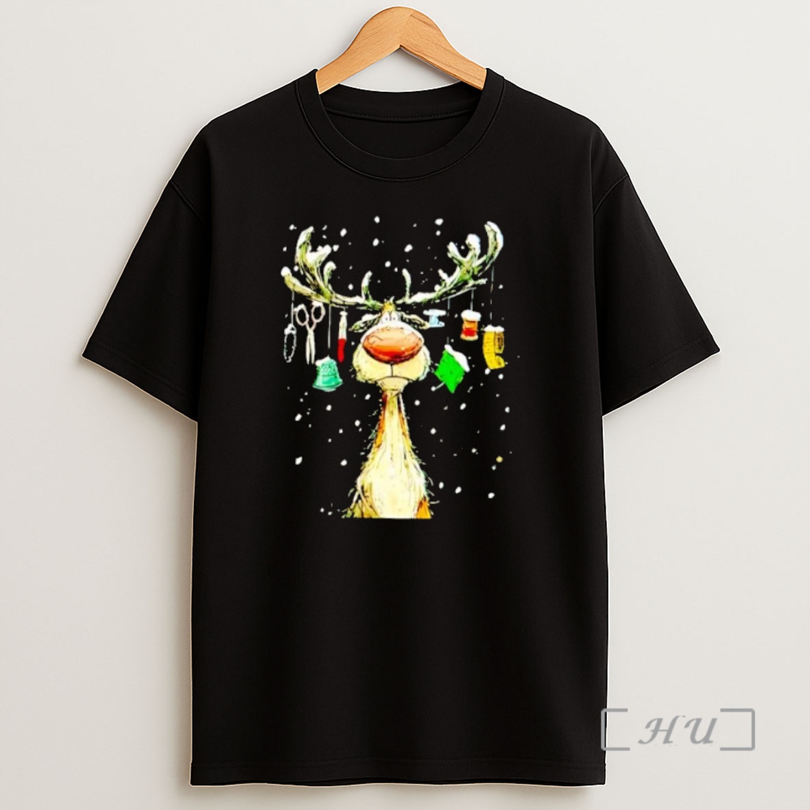 Officials The Reindeer Is Sad Christmas Trends Stylish Premium Shirt Sweatshirt Tee