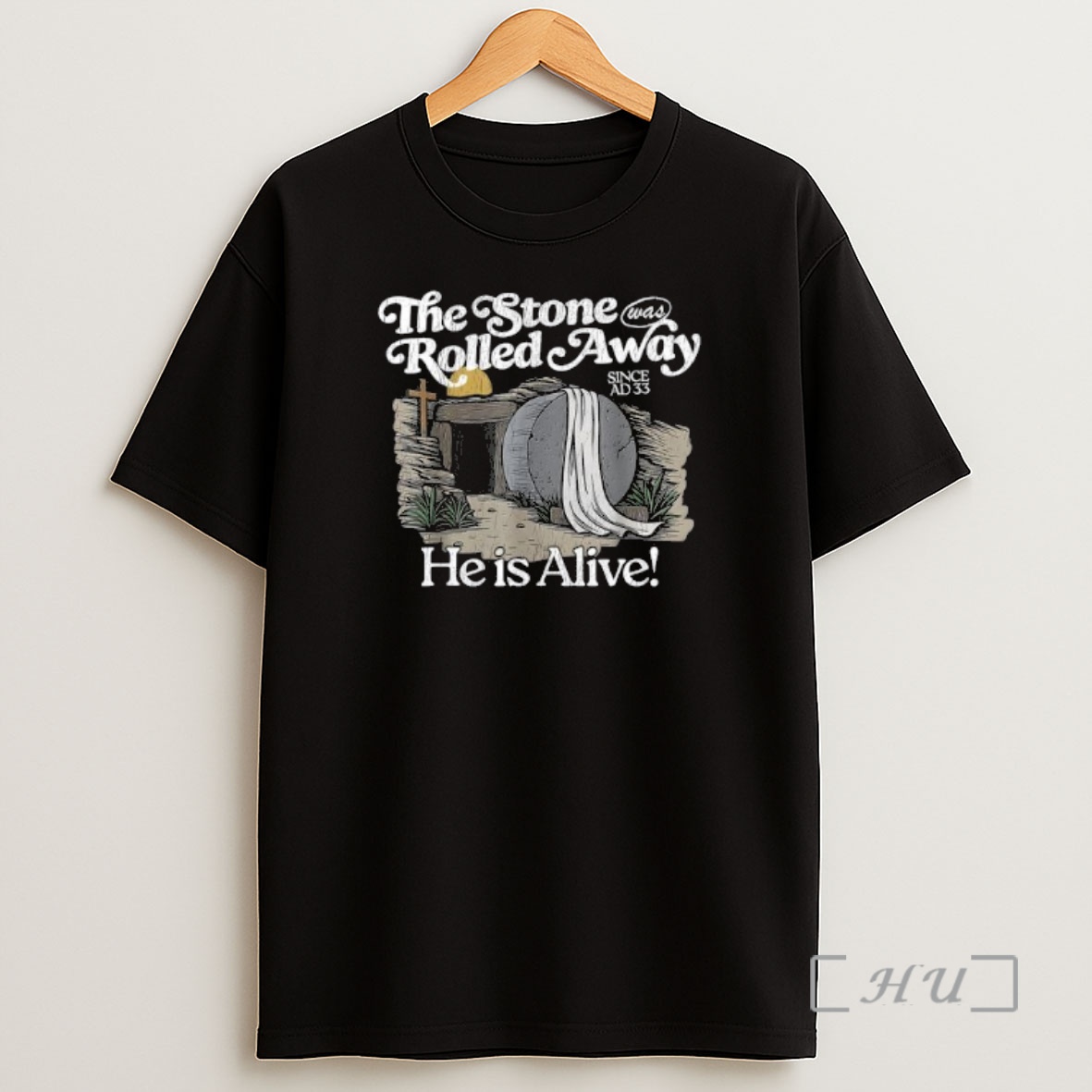 Officials The Stone Was Rolled Away He Is Alive Retro Christian Easter Premium Shirt Sweatshirt Tee