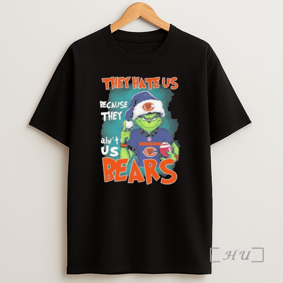 Officials They Hate Us Because They Aint Us Bears Grinch Premium Shirt Sweatshirt Tee