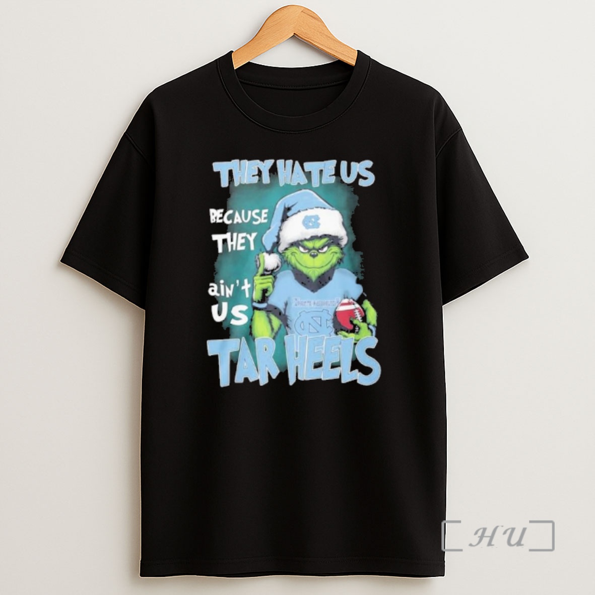 Officials They Hate Us Cause They Aint Us Grinch Unc Tar Heels Premium Shirt Sweatshirt Tee