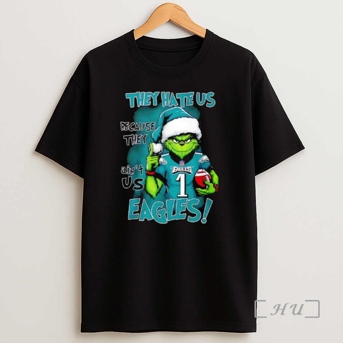 Officials They Hate Us Because They Aint Us Philadelphia Eagles Grinch Premium Shirt Sweatshirt Tee