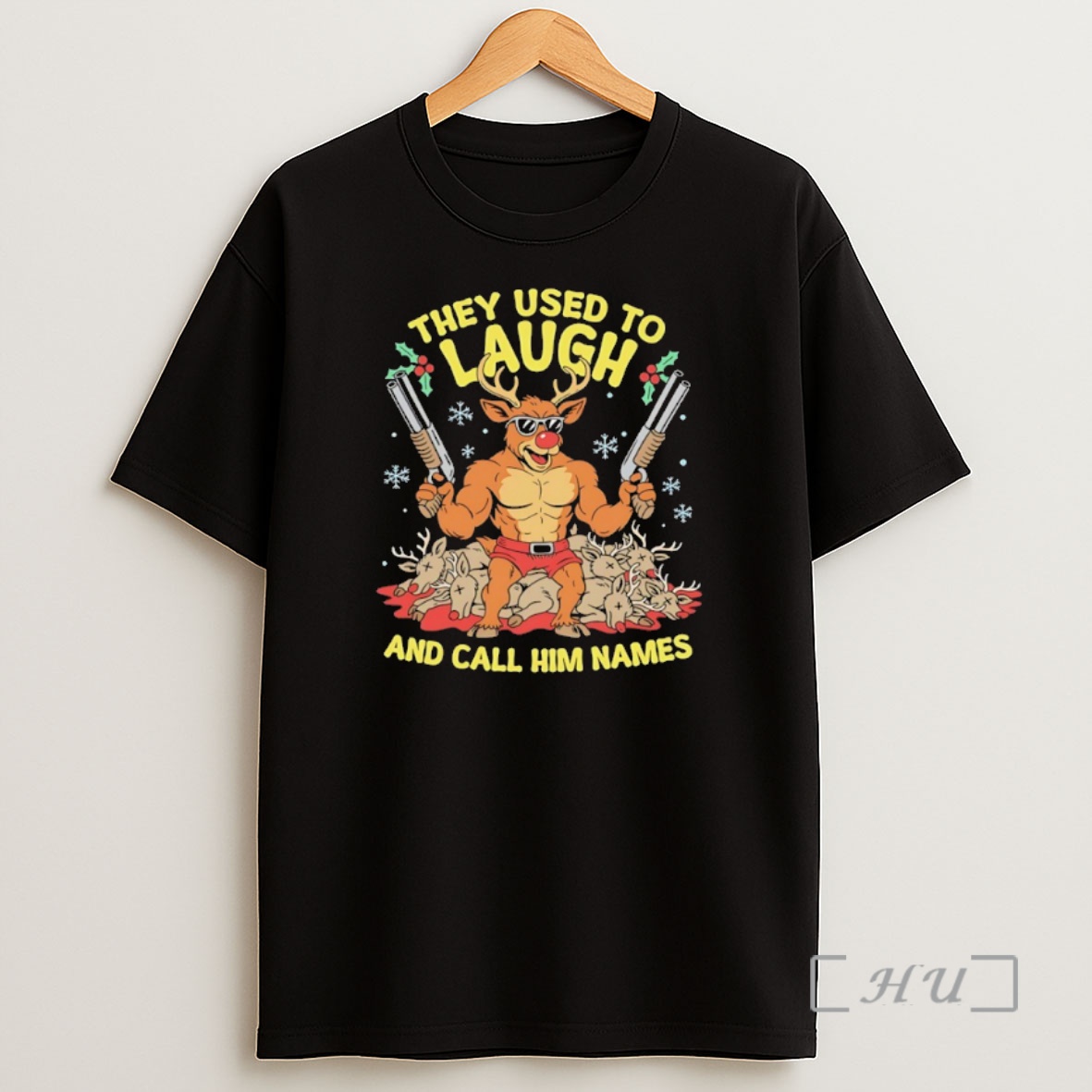 Officials They Used To Laugh And Call Him Names Rudolph Christmas Deer Premium Shirt Sweatshirt Tee