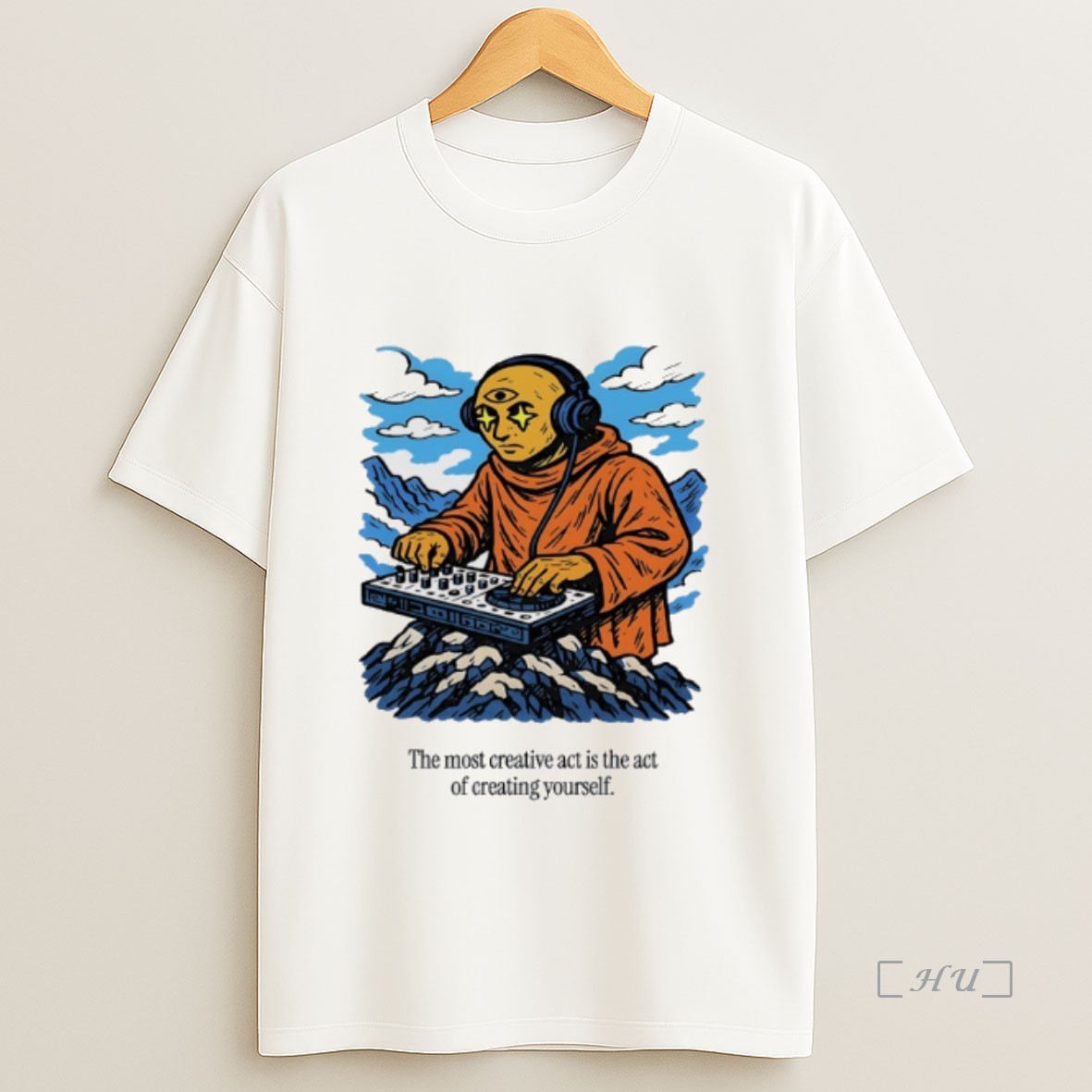Officials Third Eye Kingdom The Most Creative Act Is The Act Of Creating Youself Premium Shirt Sweatshirt Tee