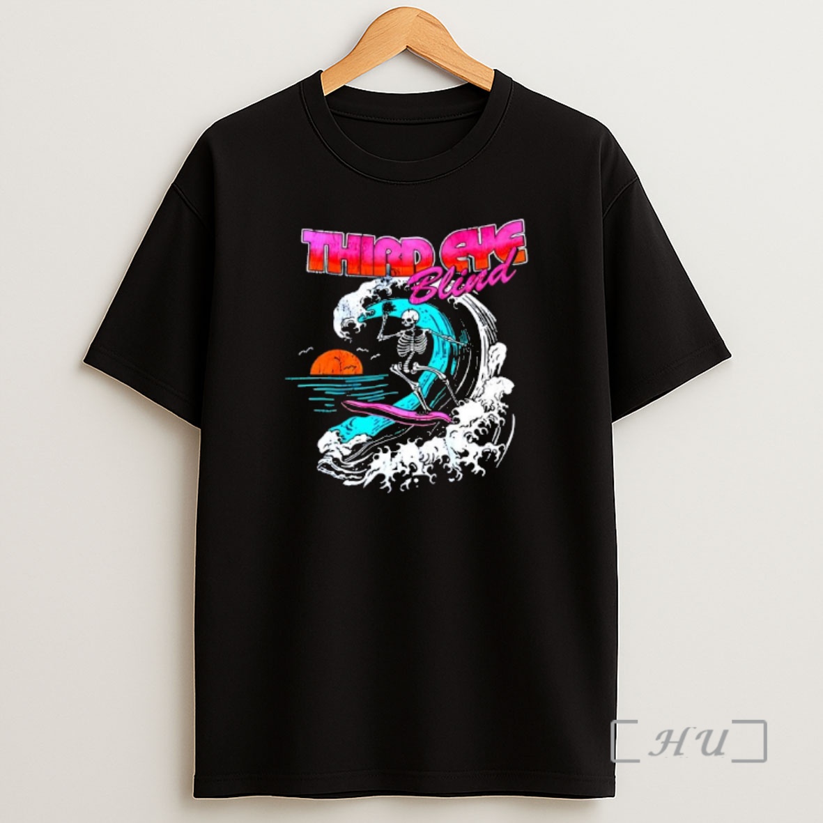 Officials Third Eye Blind Skeleton Surfing Premium Shirt Sweatshirt Tee