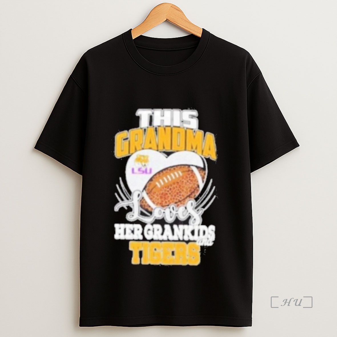 Officials This Grandma Loves Her Grandkids And Lsu Tigers Premium Premium Shirt Sweatshirt Tee