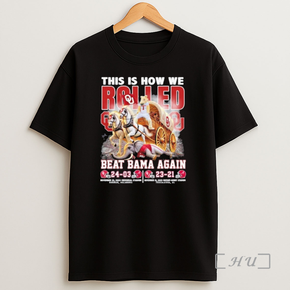 Officials This Is How We Rolled 2025 Oklahoma Sooners Beat Bama Again Back 2 Back Premium Shirt Sweatshirt Tee 1