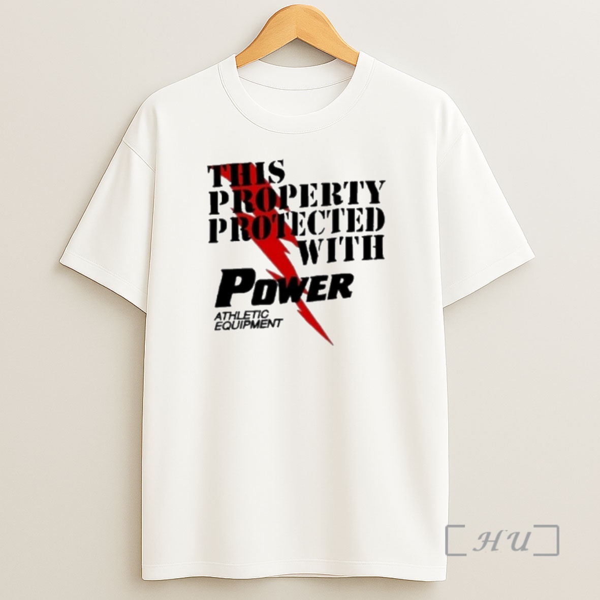 Officials This Property Protected With Power Athletic Equipment Premium Shirt Sweatshirt Tee