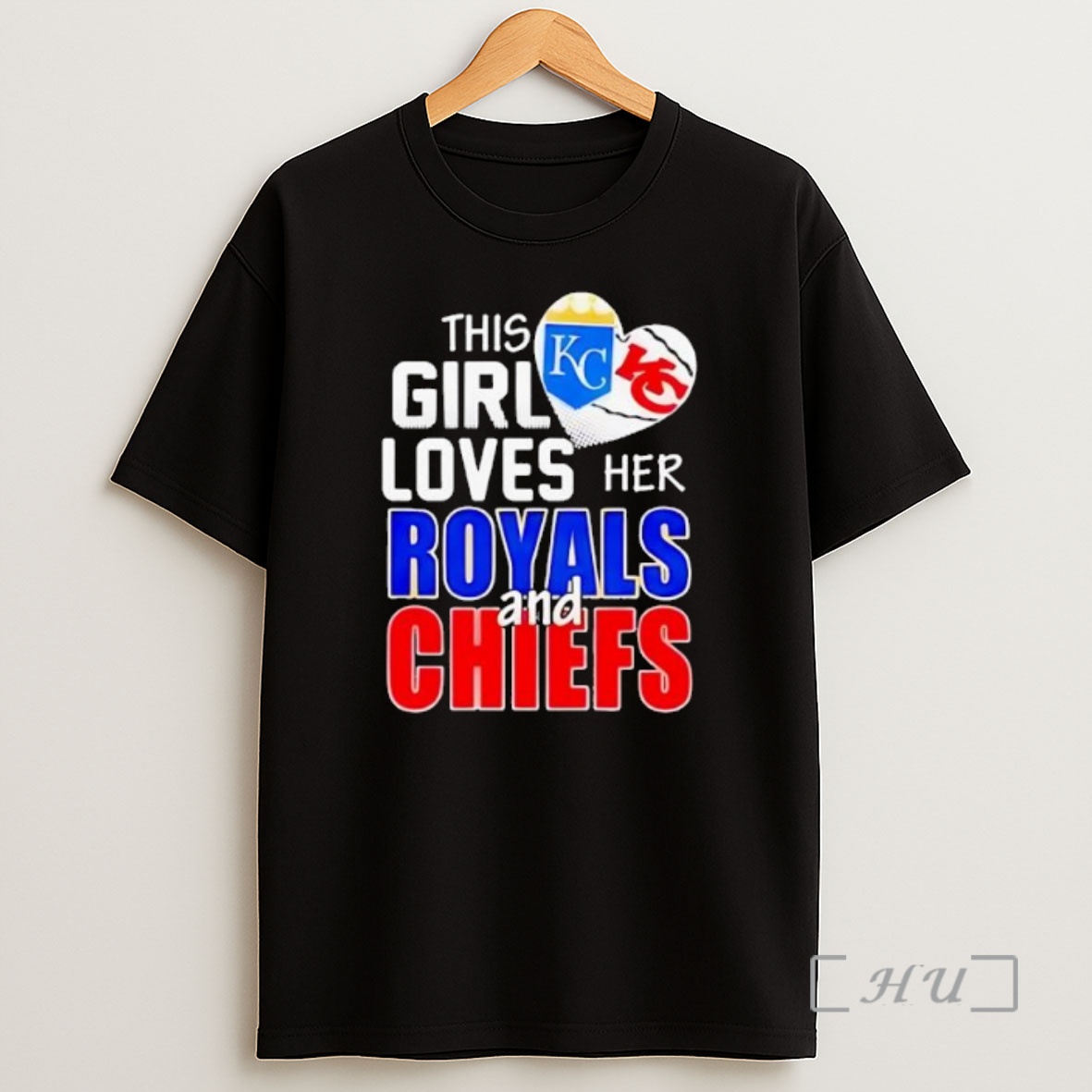 Officials This Girl Loves Her Missouri Sports Royals And Chiefs Logo 2025 Premium Shirt Sweatshirt Tee