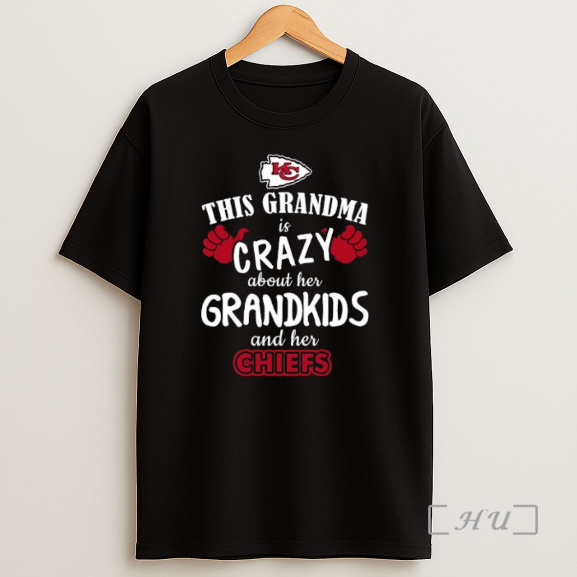 Officials This Grandma Is Crazy About Her Grandkids And Her Kansas City Chiefs Premium Shirt Sweatshirt Tee
