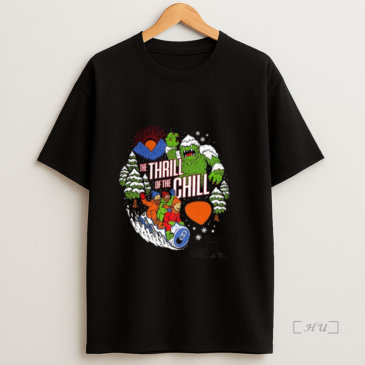 Officials Thrill Of The Chill Skiing Yeti Snow Monster Midnight Premium Shirt Sweatshirt Tee