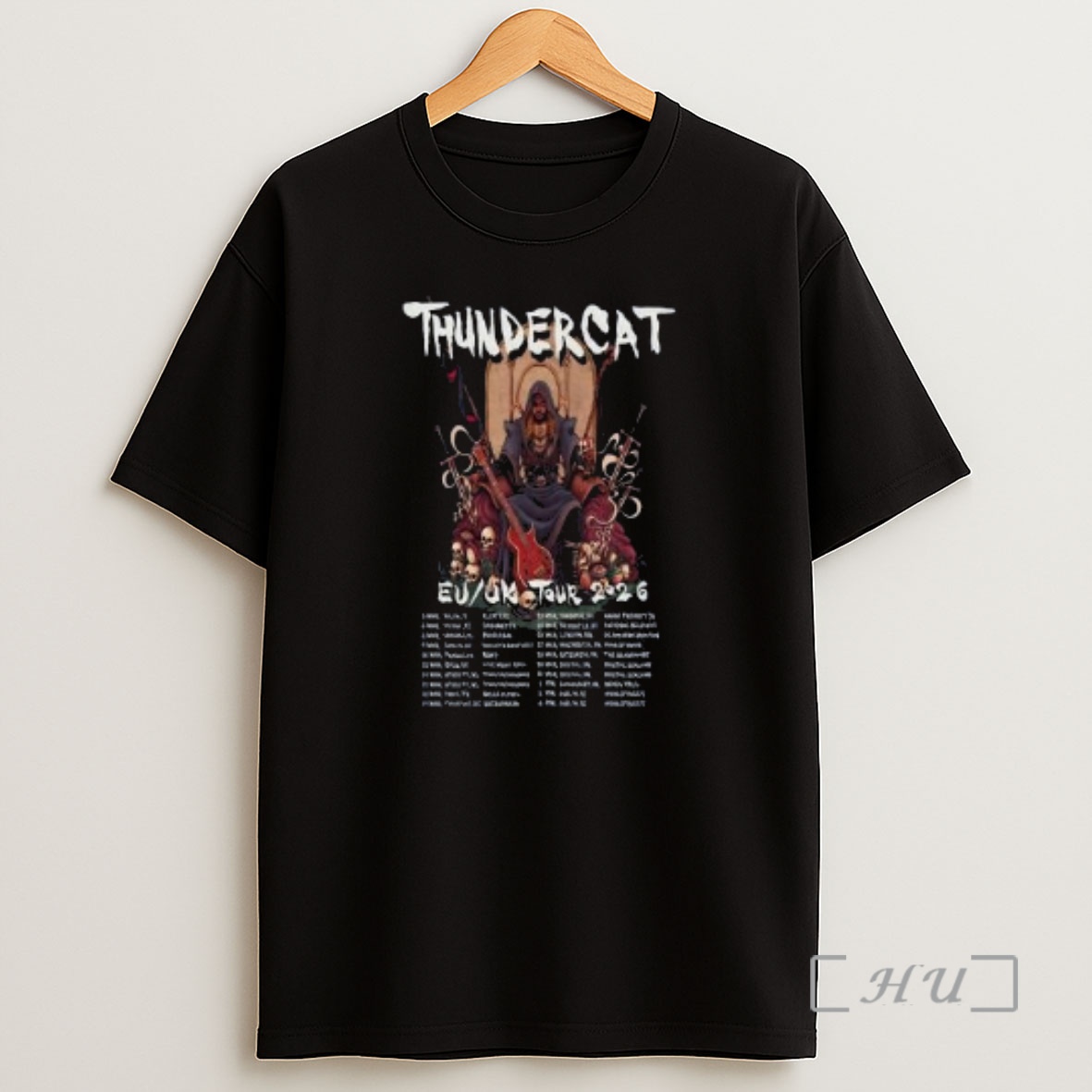 Officials Thundercat Eu Uk 2026 Tour Circle Black Premium Shirt Sweatshirt Tee