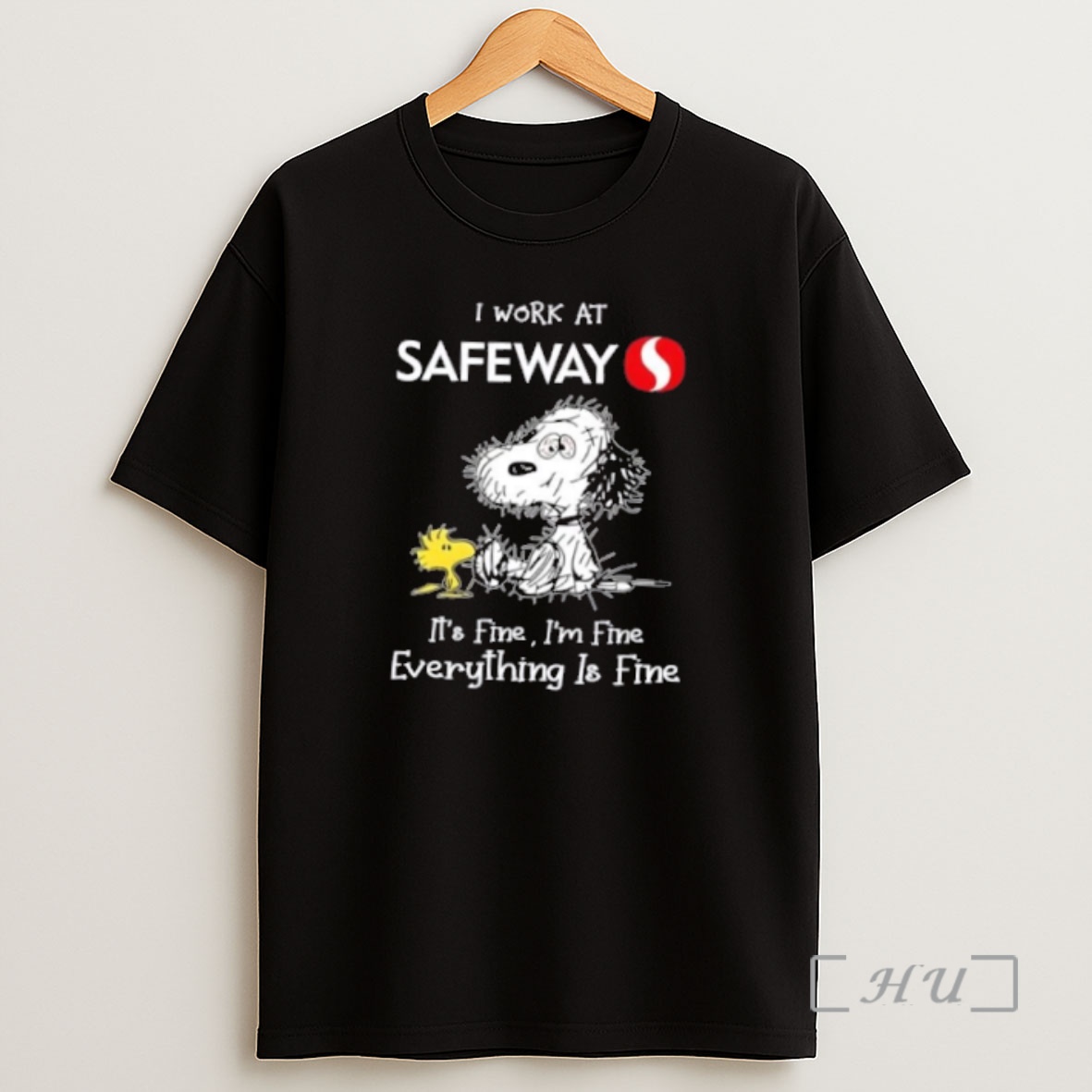 Officials Tired Snoopy I Work At Safeway Its Fine Im Fine Everything Is Fine Premium Shirt Sweatshirt Tee