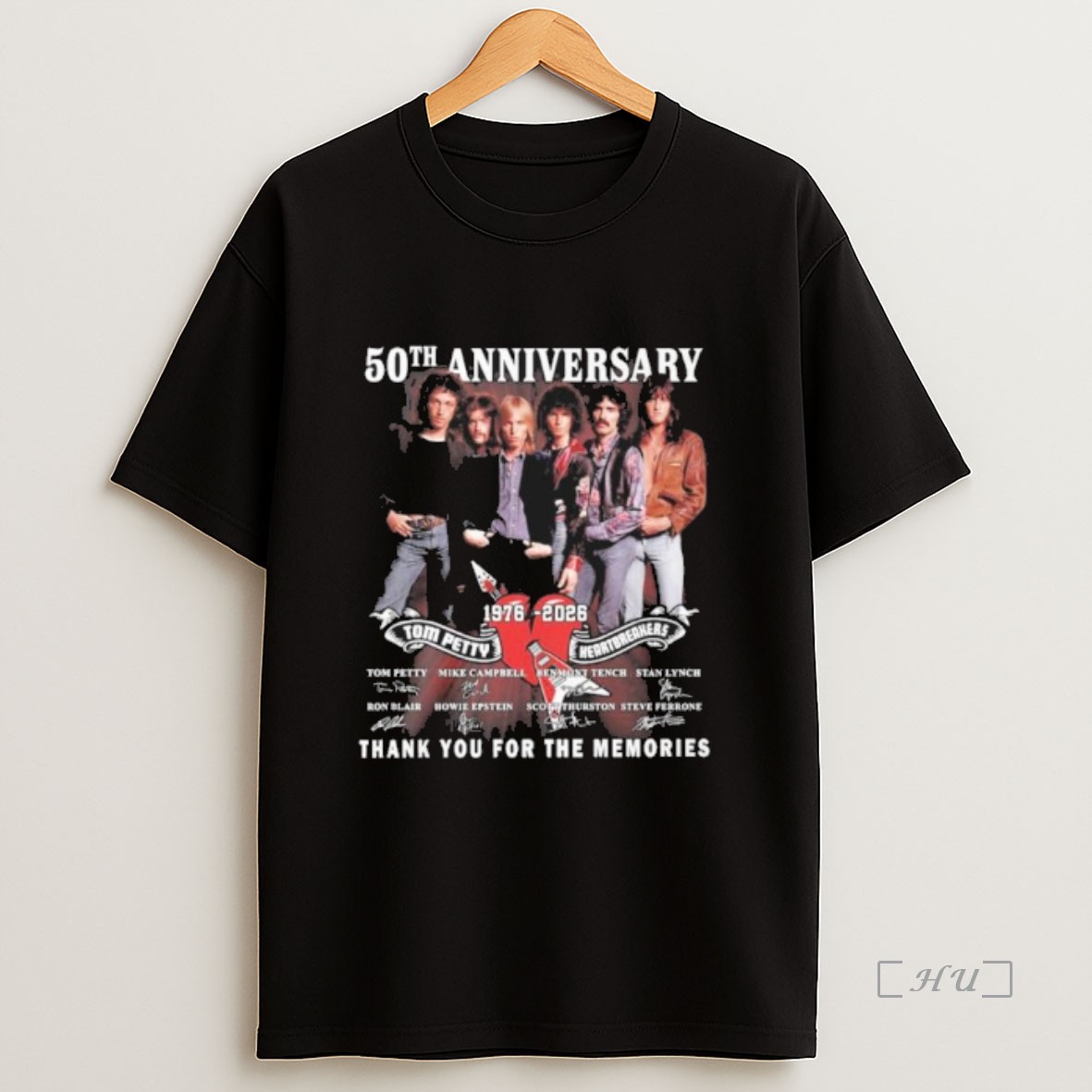 Officials Tom Petty And Heartbreakers 50th Anniversary Thank You For The Memories Premium Shirt Sweatshirt Tee