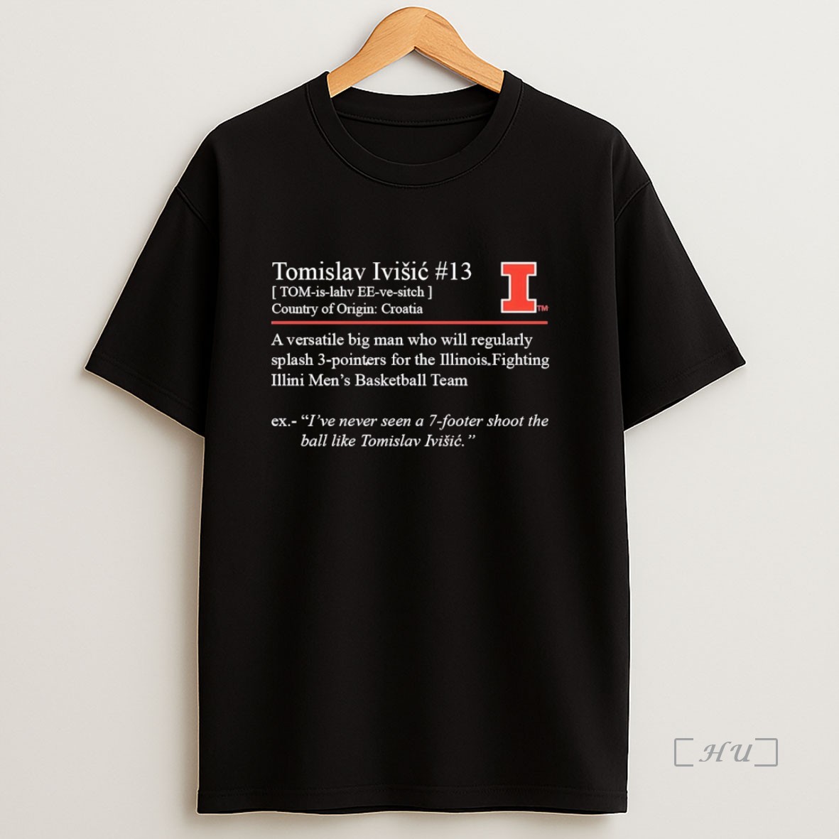 Officials Tomislav Ivisic Definition Versatile Big Man Illinois Fighting Illini Premium Shirt Sweatshirt Tee