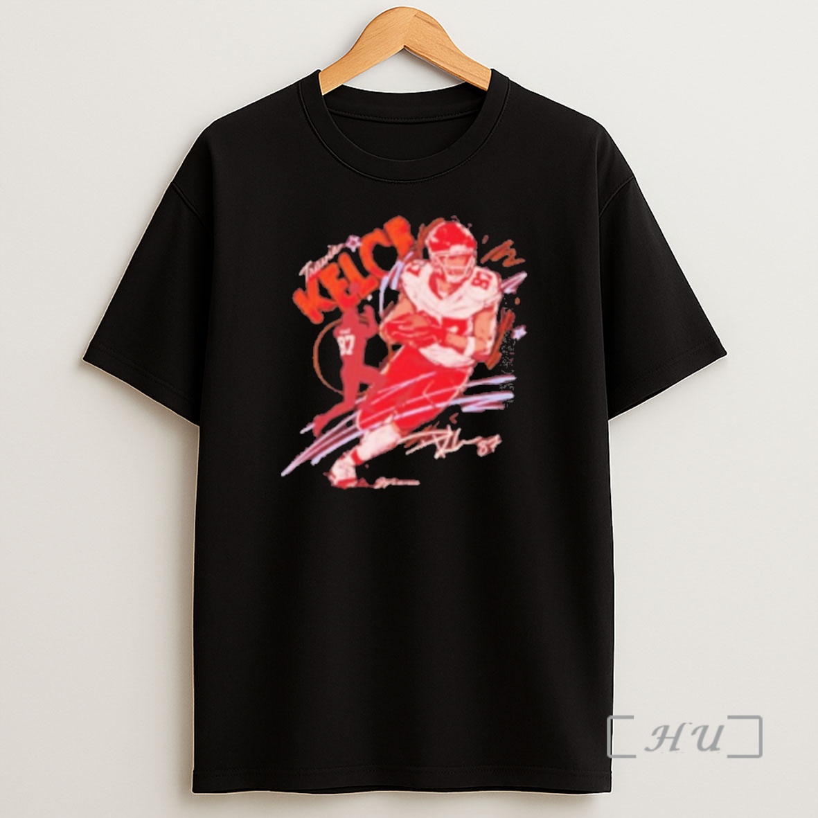 Officials Travis Kelce Kansas City Chiefs Scribble Signature Premium Shirt Sweatshirt Tee