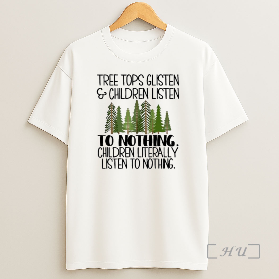 Officials Tree Tops Glisten And Children Listen Christmas Premium Shirt Sweatshirt Tee