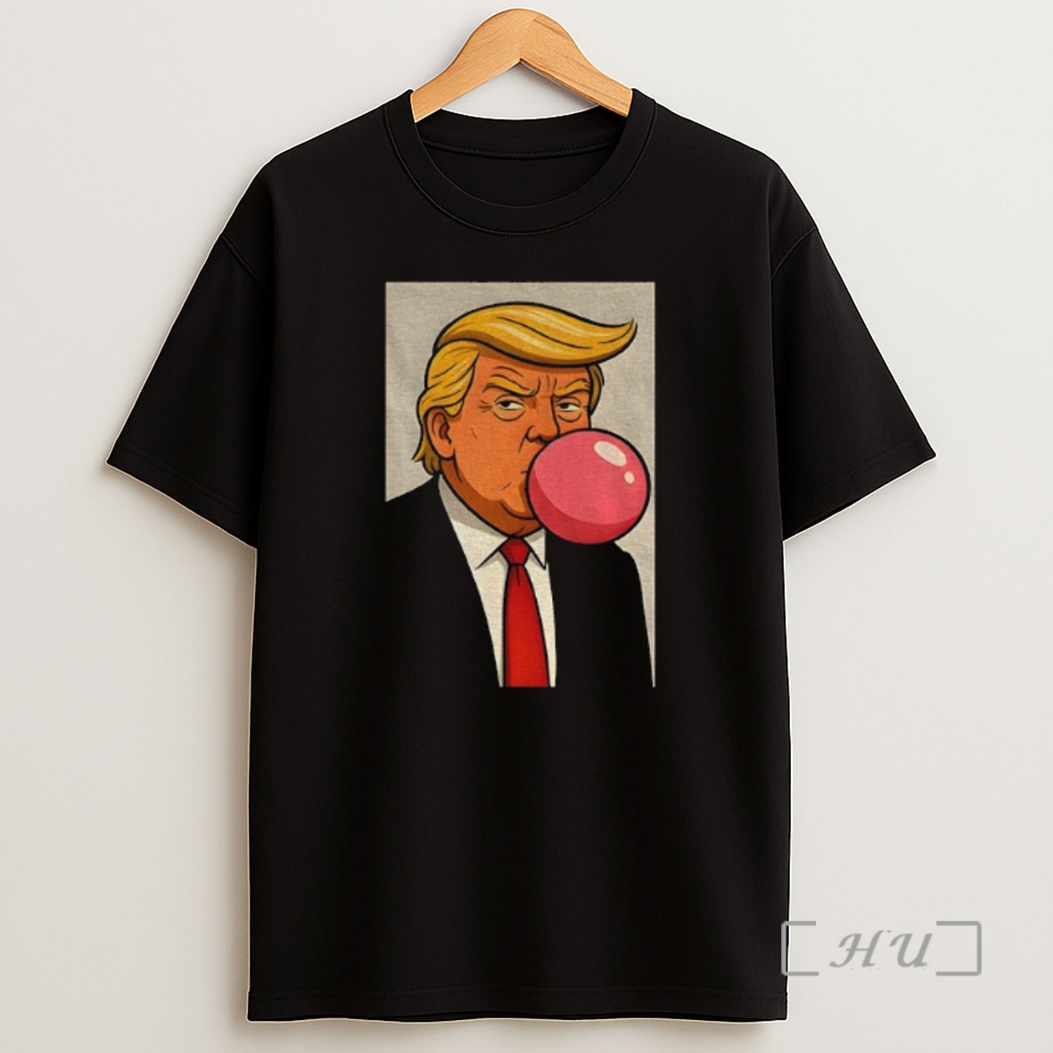 Officials Trump Blowing Bubble Bubba Gum Caricature Portrait Premium Shirt Sweatshirt Tee