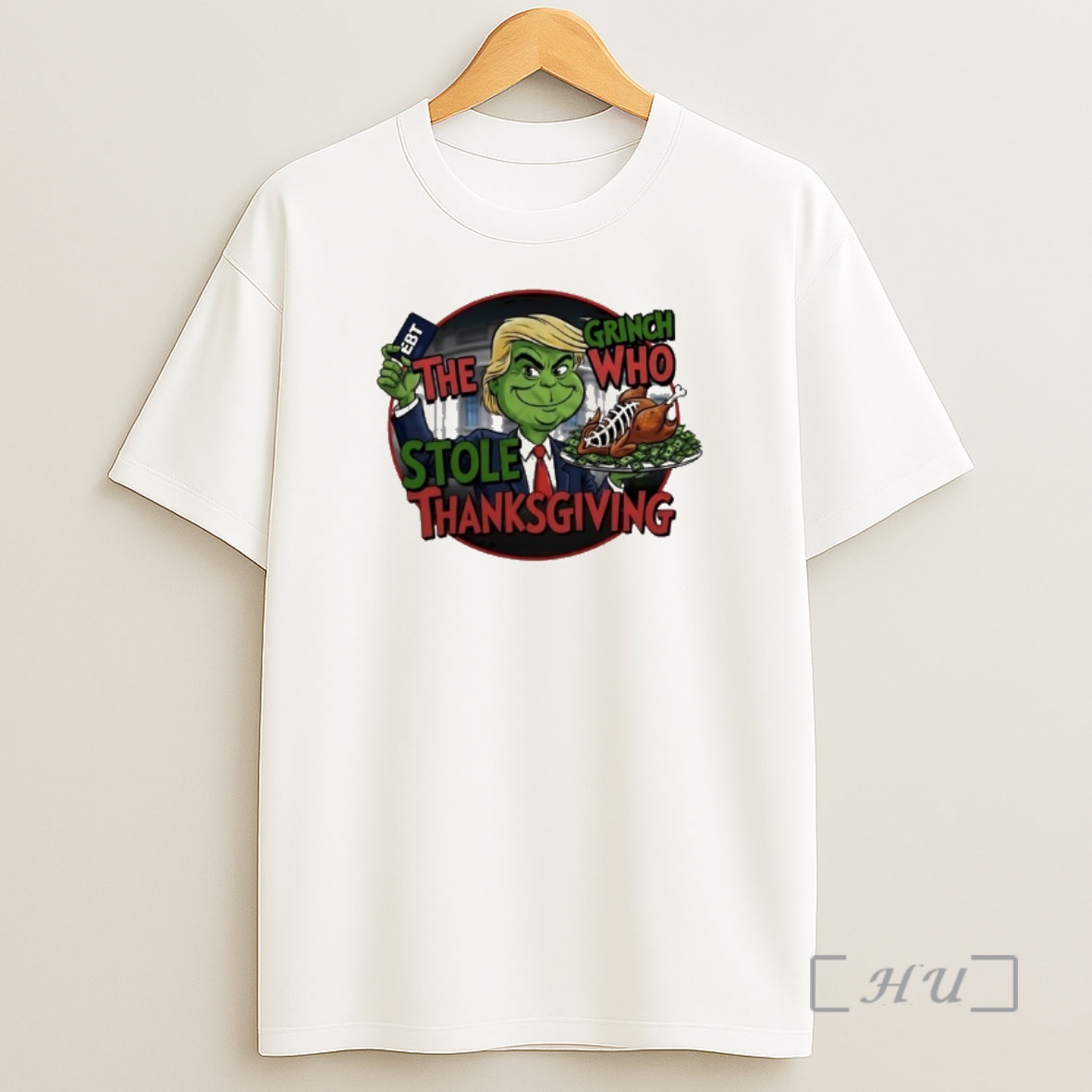 Officials Trump Ebt X The Grinch Who Stole Thanksgiving Premium Shirt Sweatshirt Tee