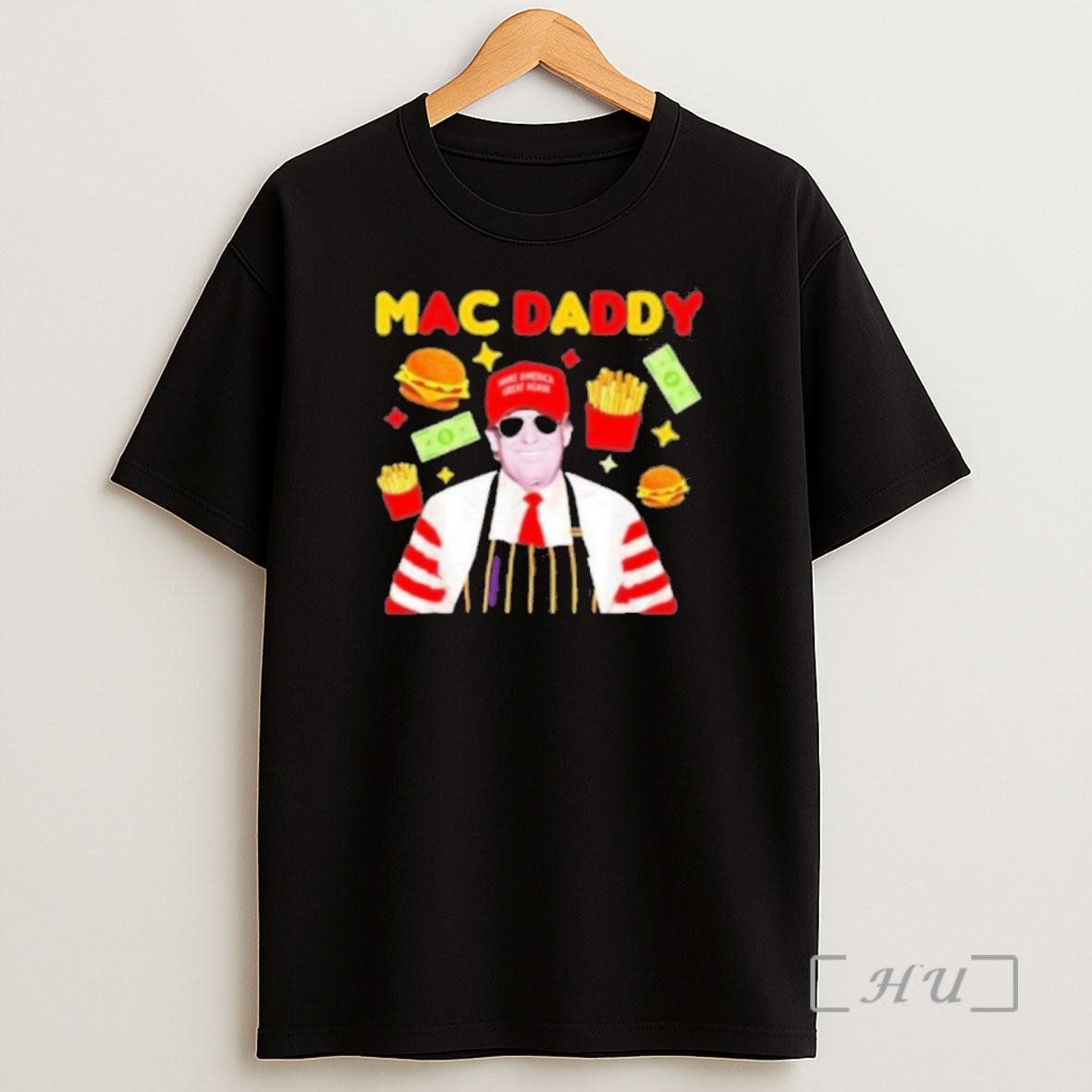 Officials Trump Mac Daddy Money Burger Black Premium Shirt Sweatshirt Tee