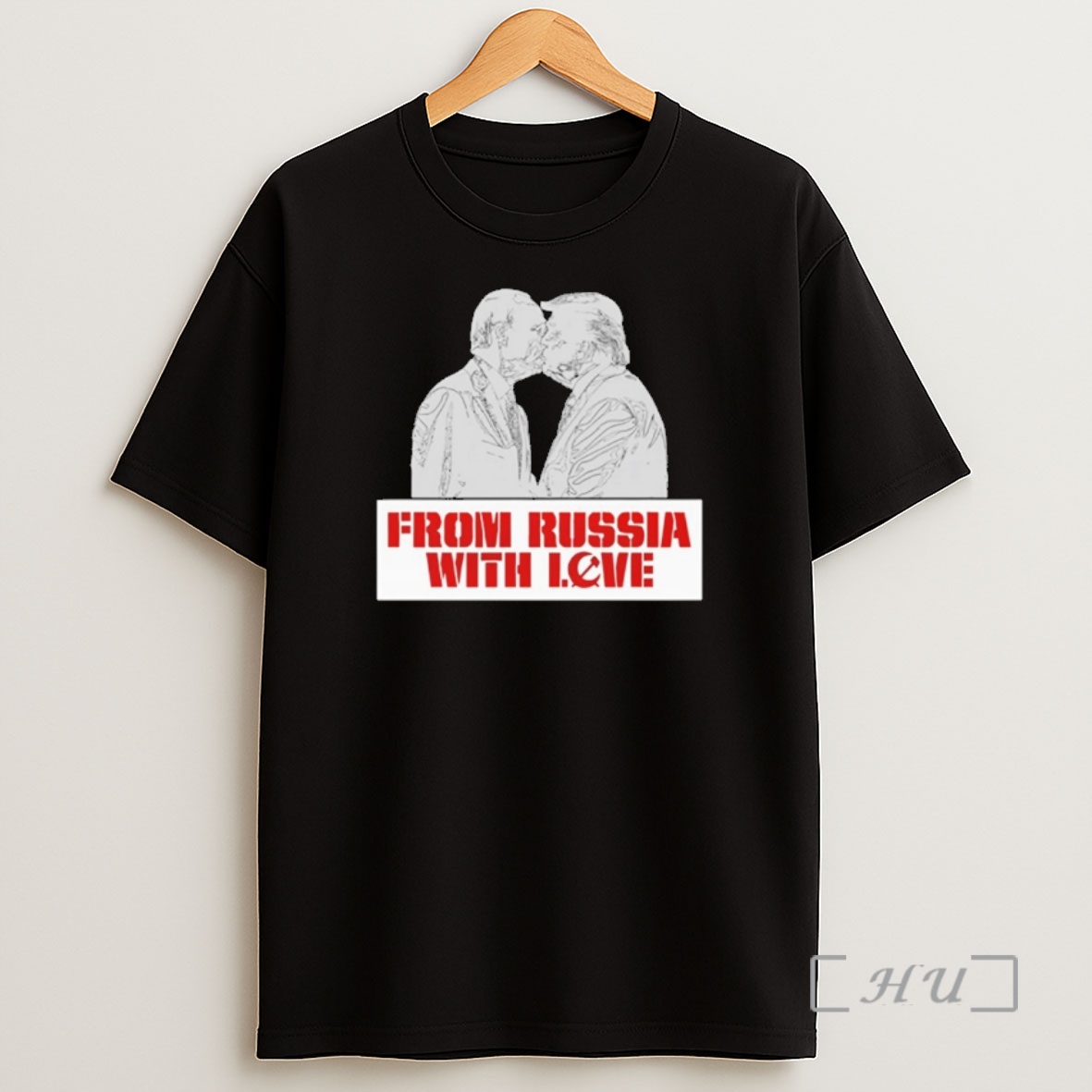 Officials Trump Putin Kissing From Russia With Love Premium Shirt Sweatshirt Tee