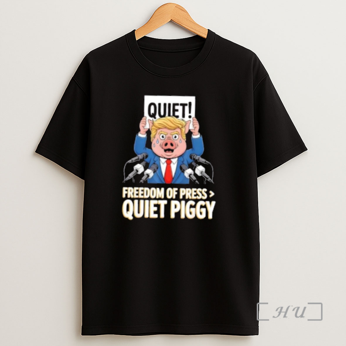 Officials Trump Quiet Piggy Freedom Of Press Premium Shirt Sweatshirt Tee