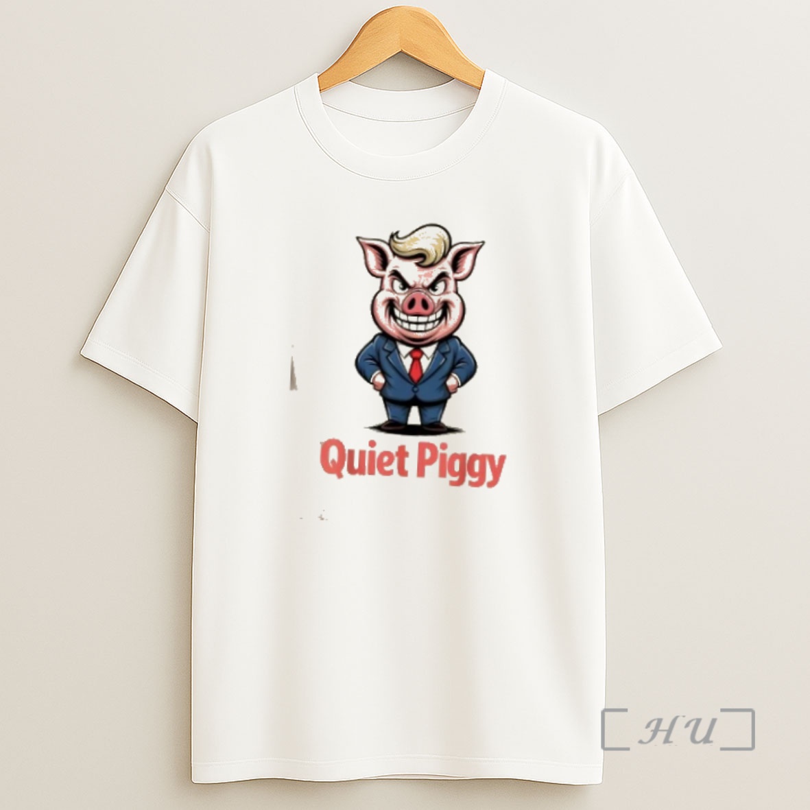 Officials Trump Quiet Quiet Piggy Sarcastic Political Pig Cartoon Premium Shirt Sweatshirt Tee