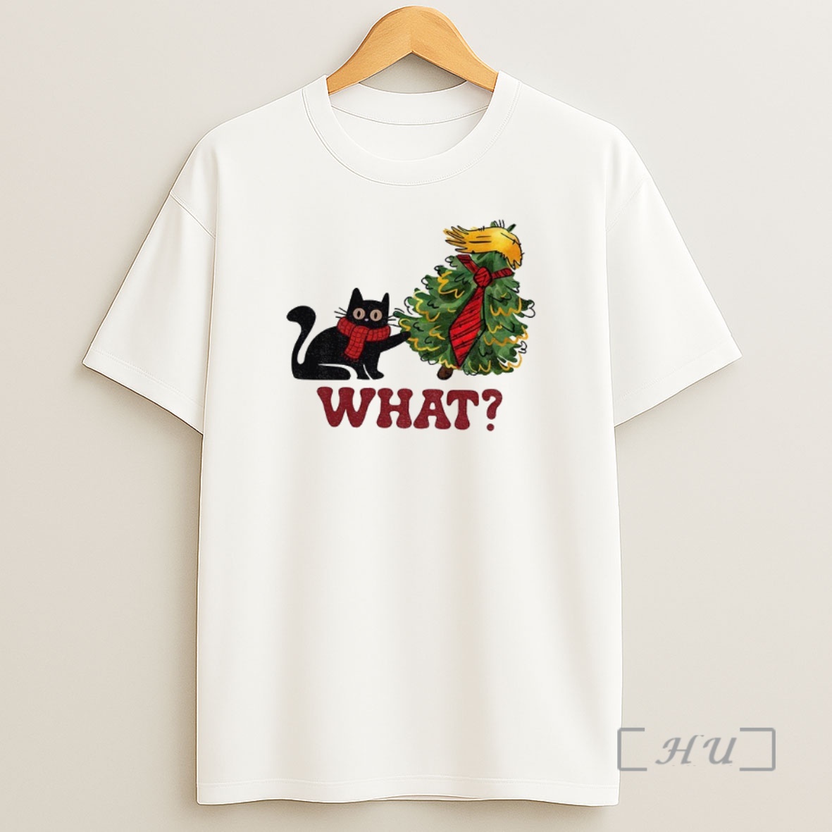 Officials Trump Black Cat What Christmas Tree Xmas 2025 Premium Shirt Sweatshirt Tee