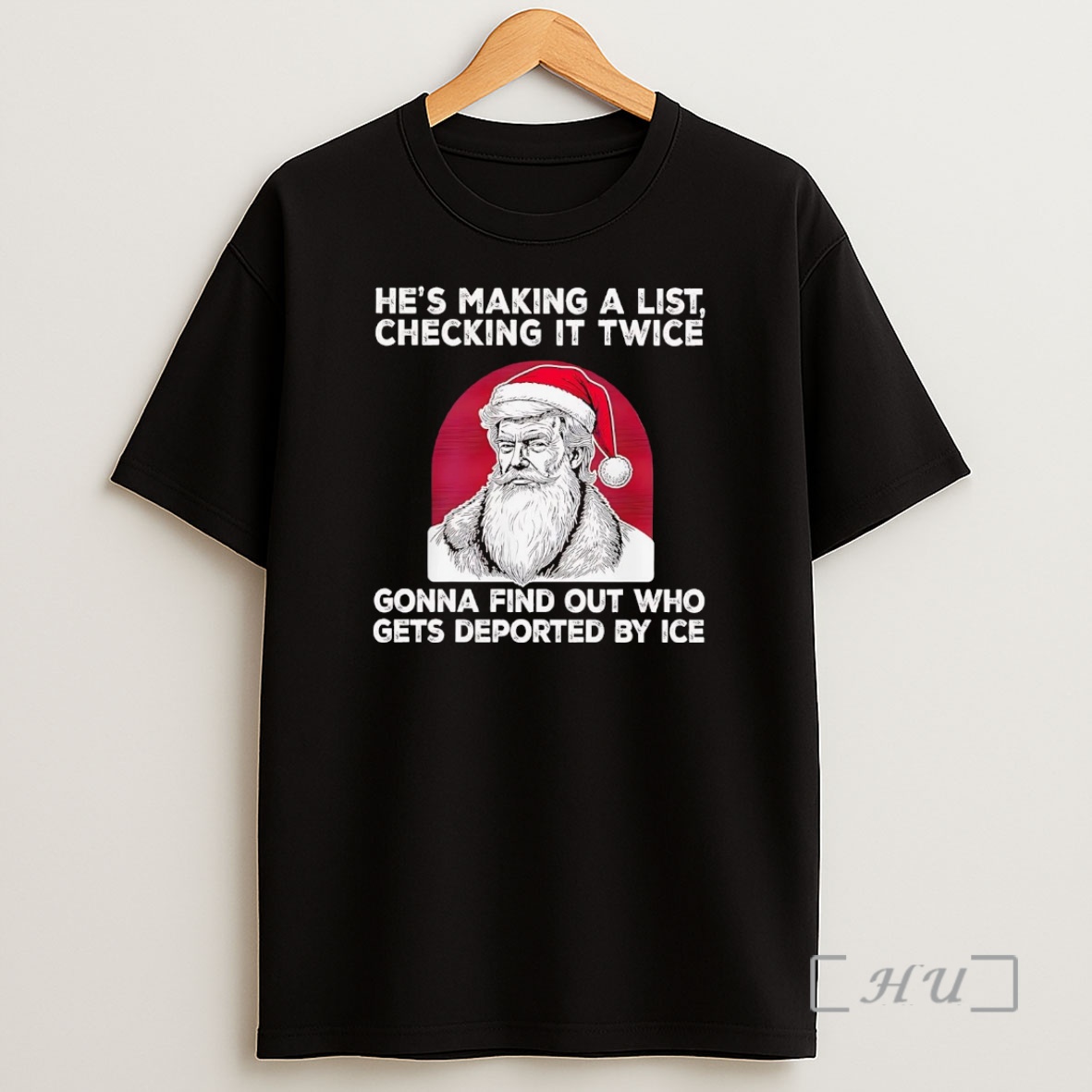 Officials Trump Hes Making A List Checking It Twice Gonna Find Out Christmas Premium Shirt Sweatshirt Tee