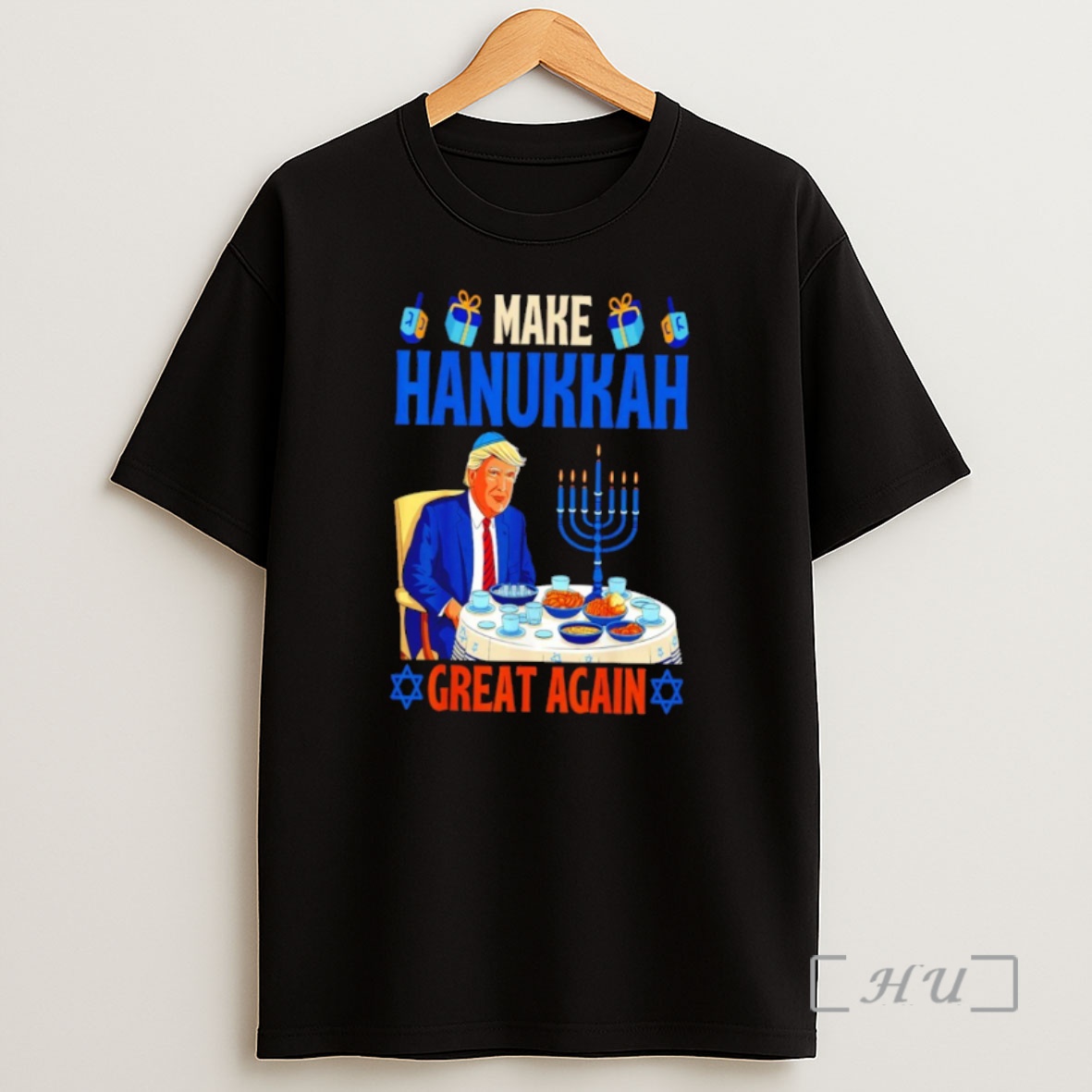 Officials Trump Make Hanukkah Great Again Ugly Christmas Sweat Premium Shirt Sweatshirt Tee