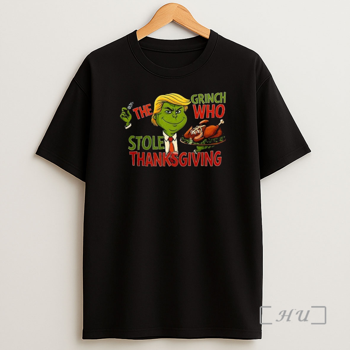 Officials Trump X Grinch Who Stolen Thanksgiving Parody Satirical Premium Shirt Sweatshirt Tee