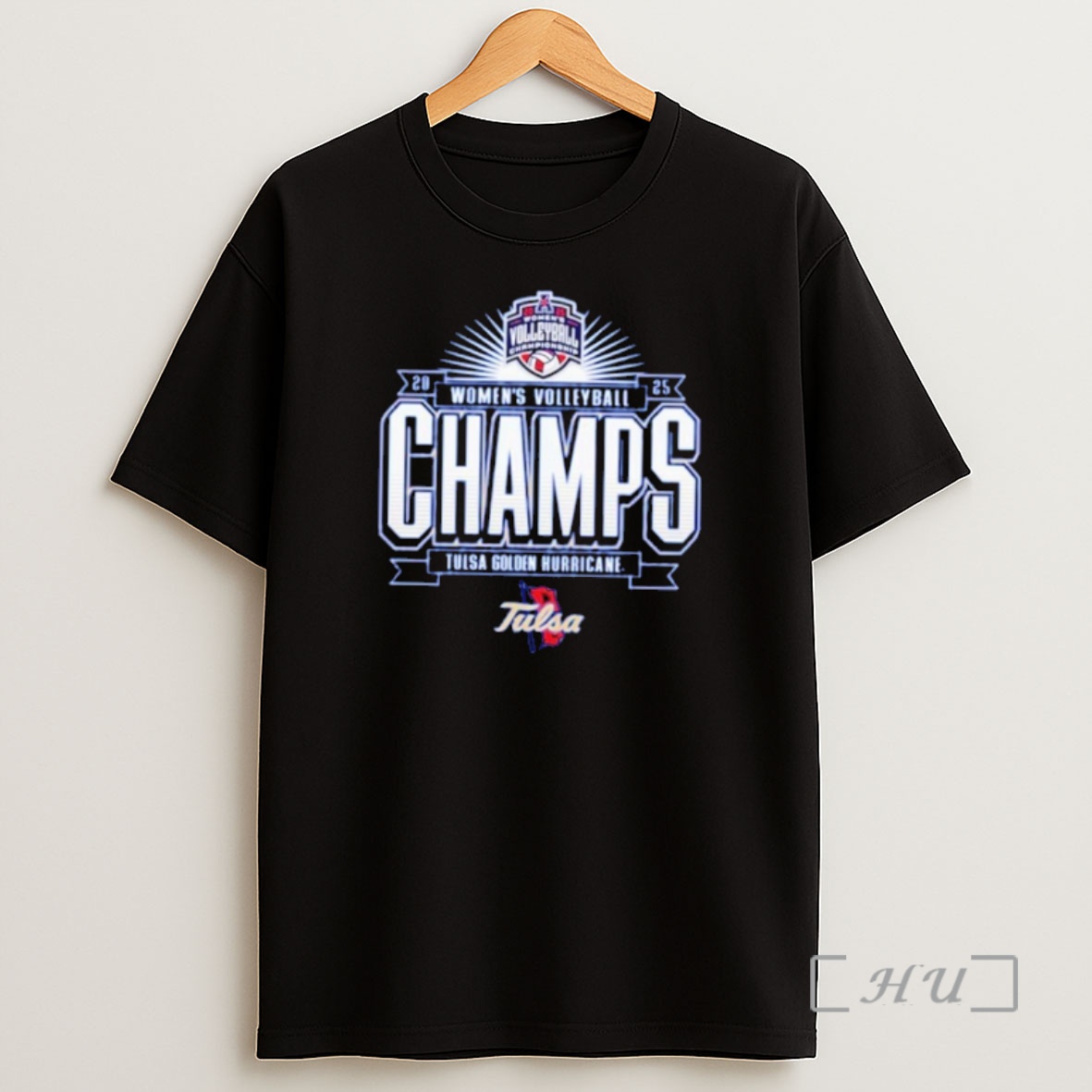 Officials Tulsa Golden Hurricane 2025 Womens Volleyball Champs Premium Shirt Sweatshirt Tee